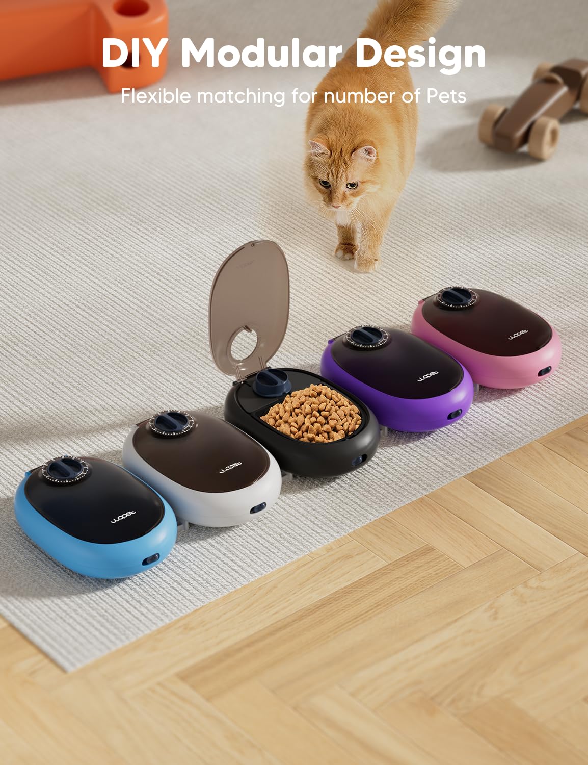 WOPET Automatic Cat Feeder for Wet Food – 48H Programmable Pet Food Dispenser with Ice Pack for Freshness, Yogurt & Canned Meals – Perfect for Cats, Kittens & Small Dogs - image 6