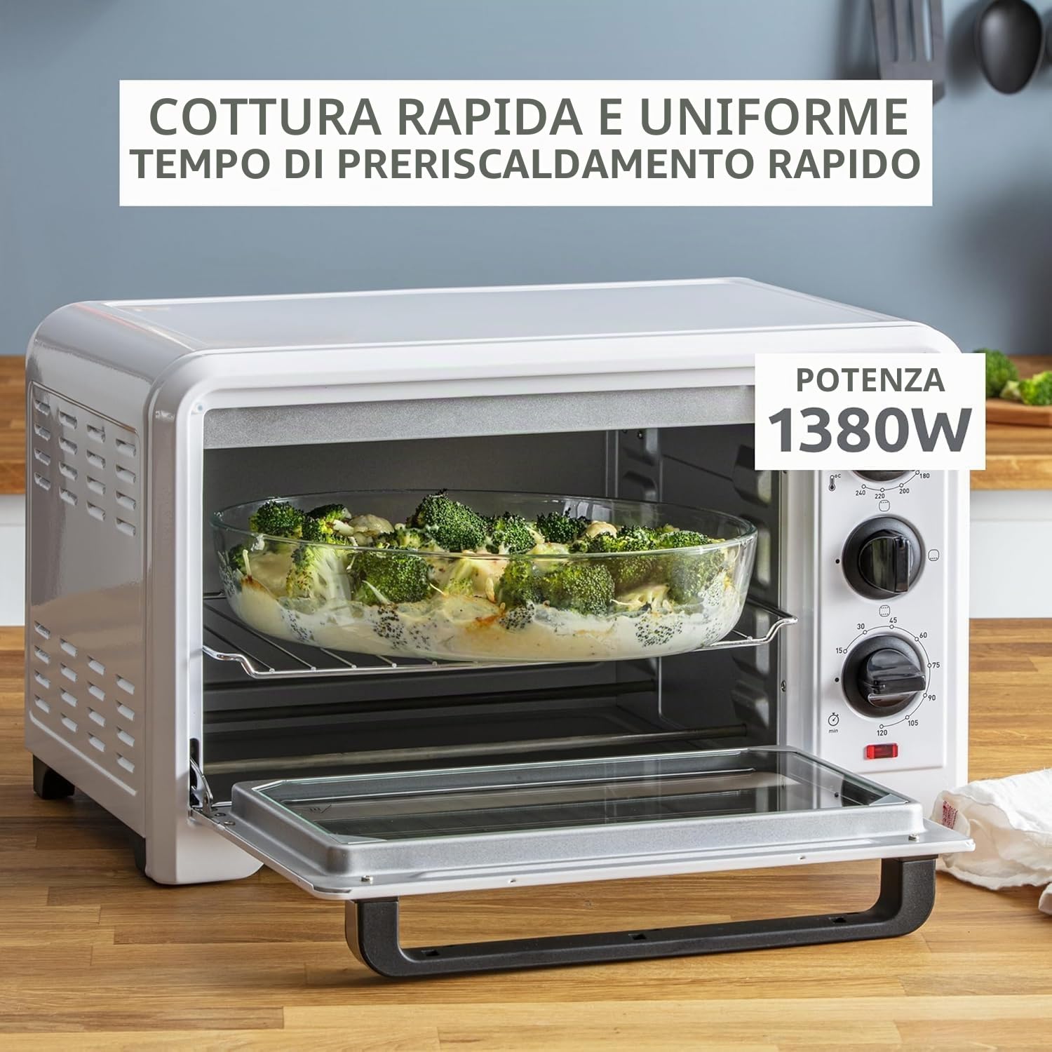 Moulinex OX441110 Forno Optimo, bianco, 19 litri