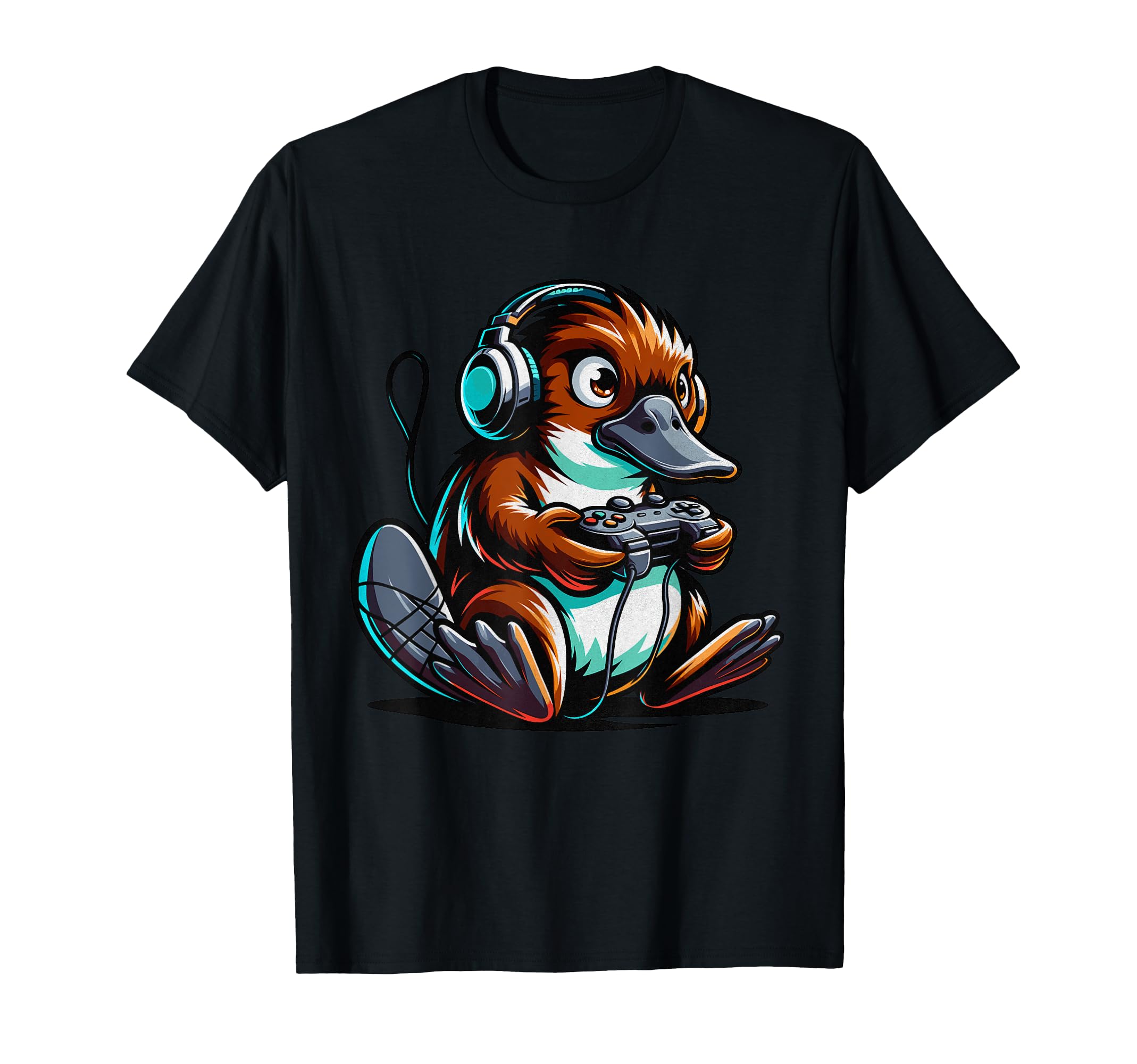 Platypus Shirt Kids Funny Platypus and Video Games Lover T-Shirt