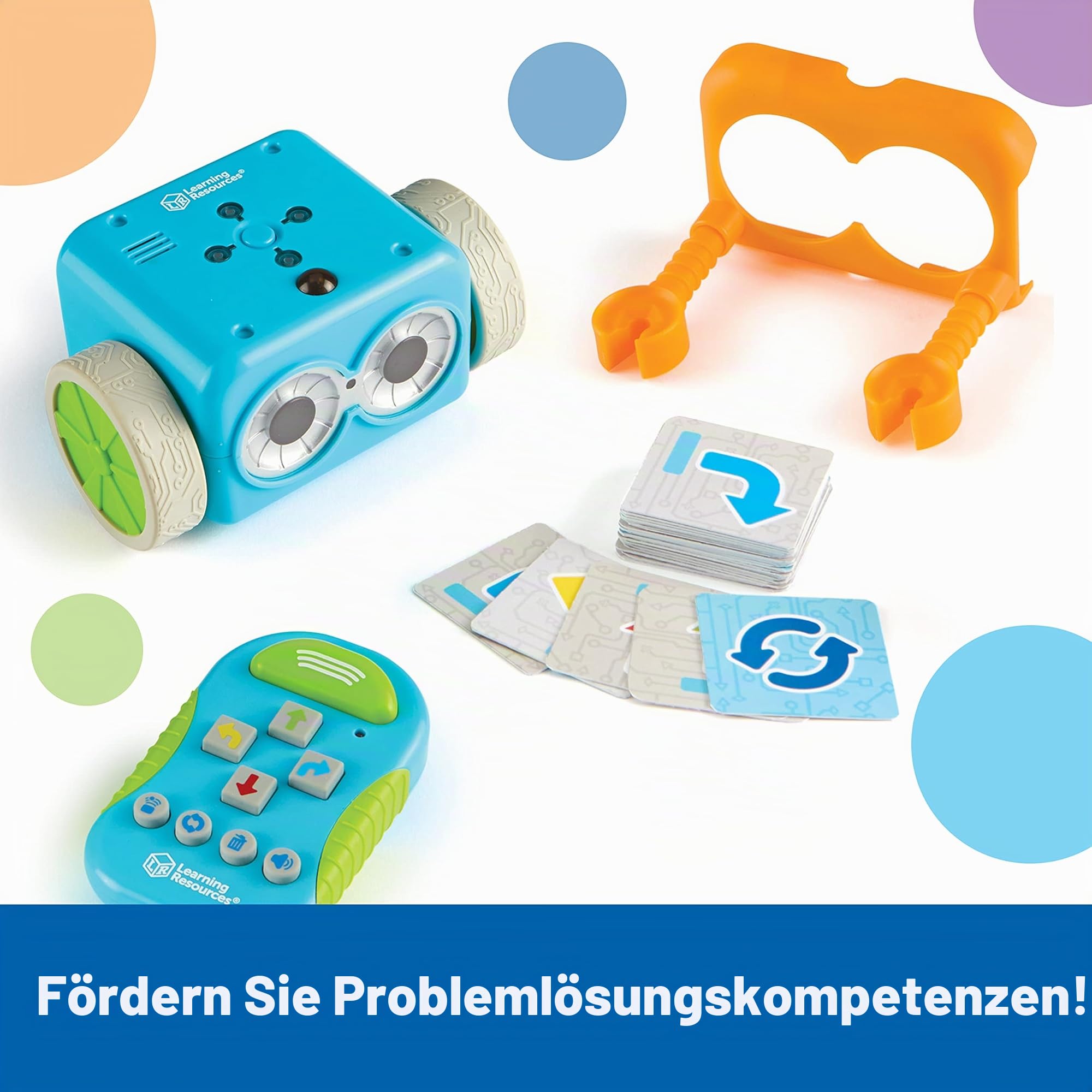 Learning Resources Botley, der programmierbare Roboter, ab 5 Jahren, Coding Spielzeug für Kinder, ohne Bildschirm, spielerisches Lernen von Programmierlogik und Mint-Fähigkeiten