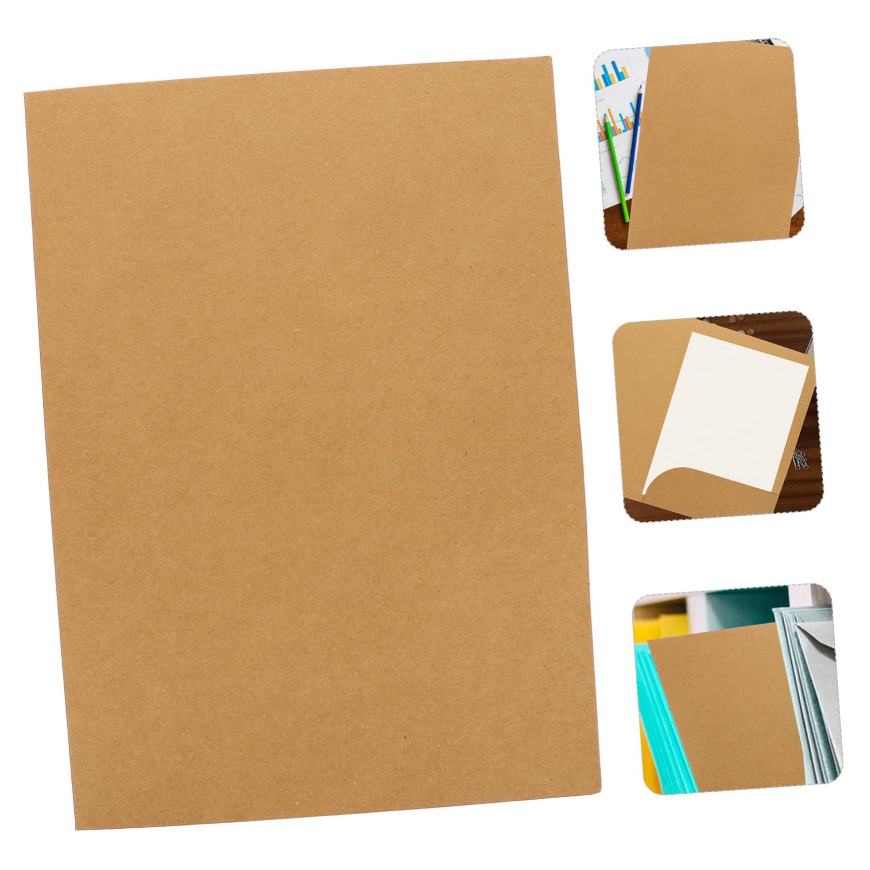 SHINEOFI Präsentationsmappe A4 aus Kraftpapier 20 Stück Dokumentenmappe Kraftpapier Robust und Verschleißfest für Büro und Rezepte