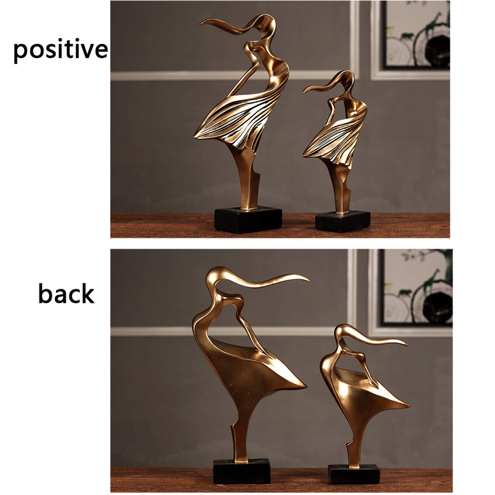 Bronze Skulptur,Paar Statue Und Skulpturen Antik Verzierung Für Möbel Mini Artwork Wohnzimmer Decoration Figuren,Double Dance