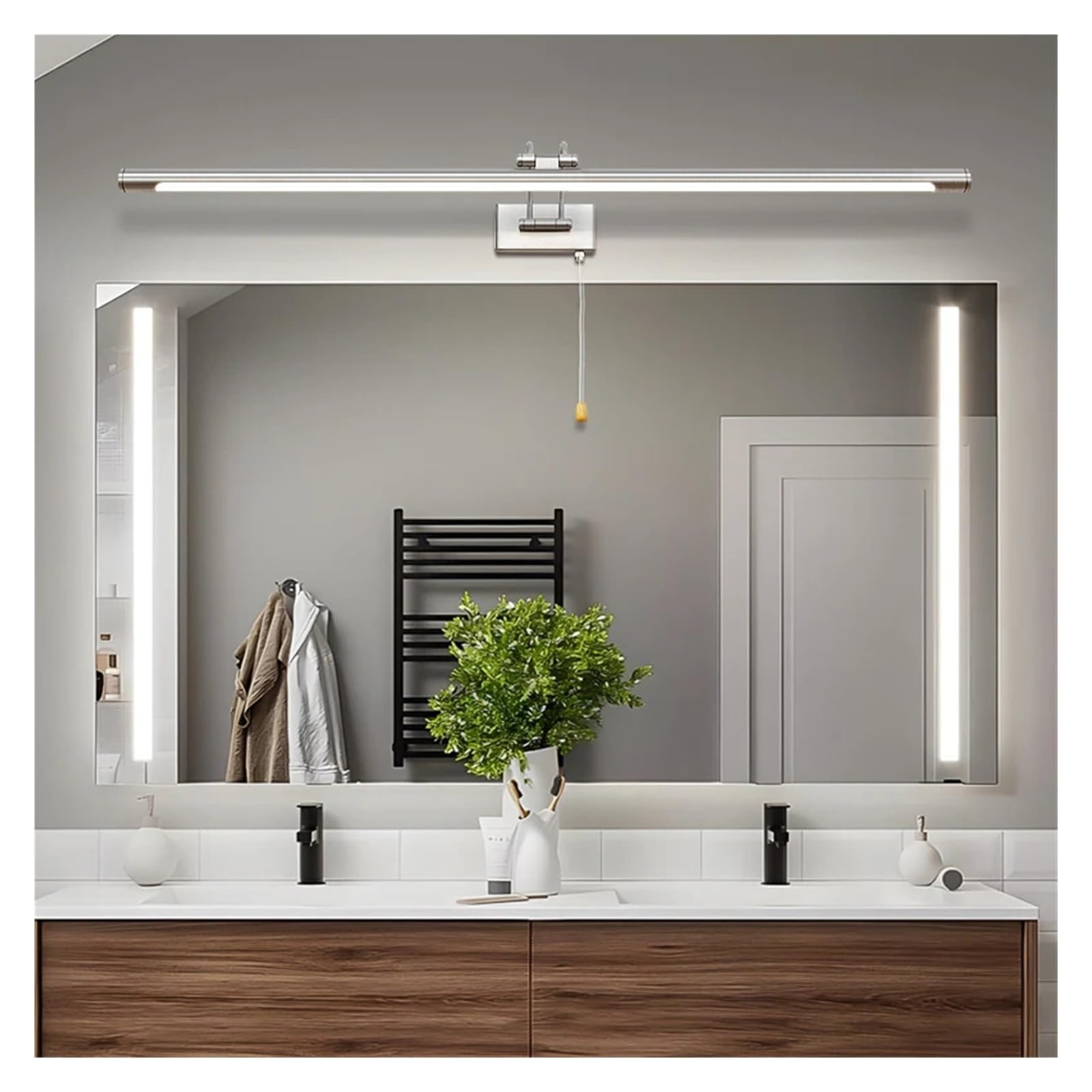 LED-Badezimmer-Waschtischleuchte, 16 W, 90 cm, Schrankbild-Wandleuchten, Innenbeleuchtung, Wandleuchte mit verstellbarem Arm, 3000 K,Lang anhaltende Nutzung