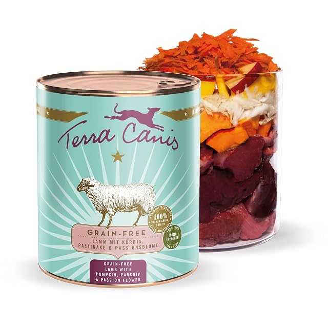 Terra Canis Cordero con Calabaza, Comida sin Cereales para Perros, 800g