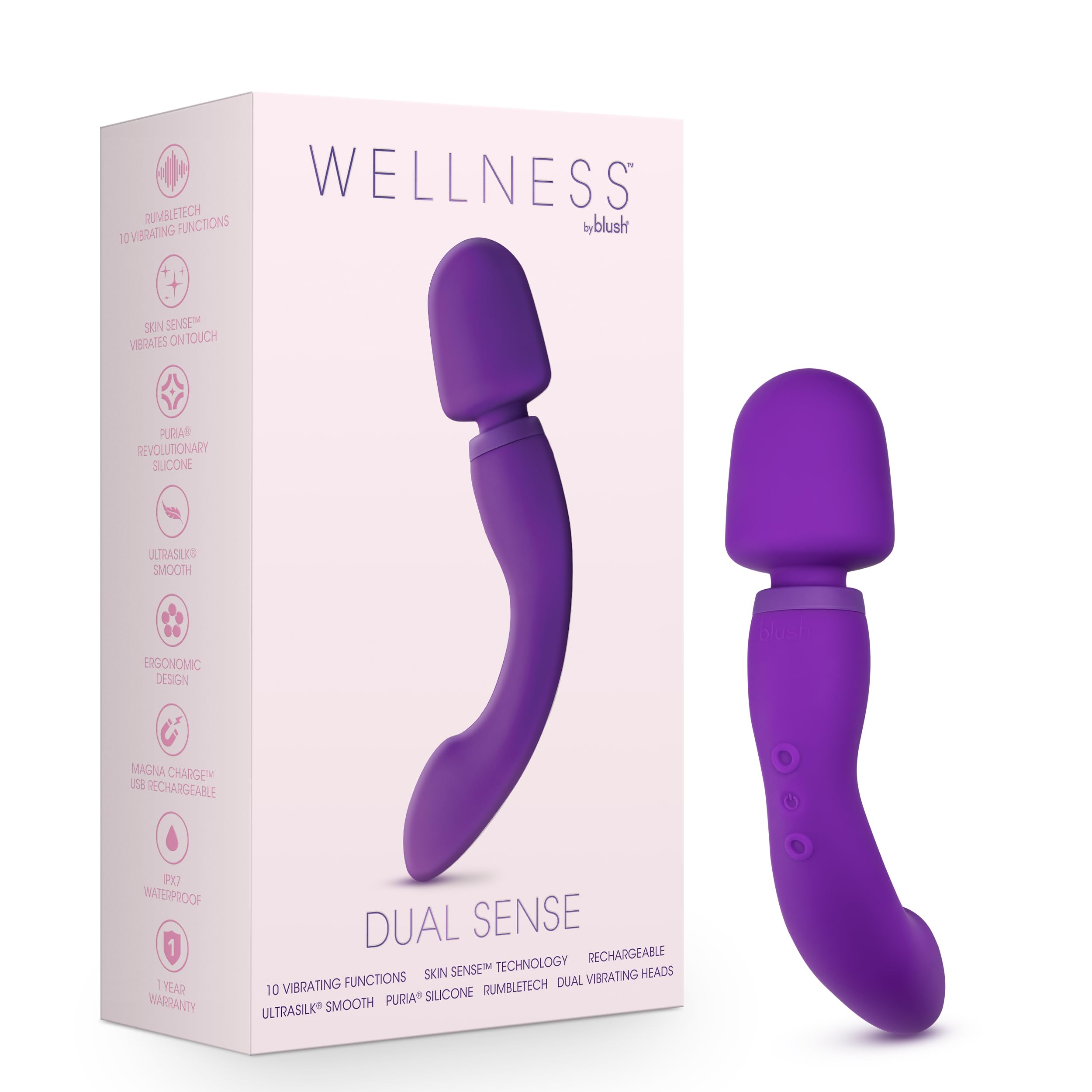 dual vibrating massager target Rechargeable Wand Vibrator Personal Massager| Best price | AU Warranty main image 1