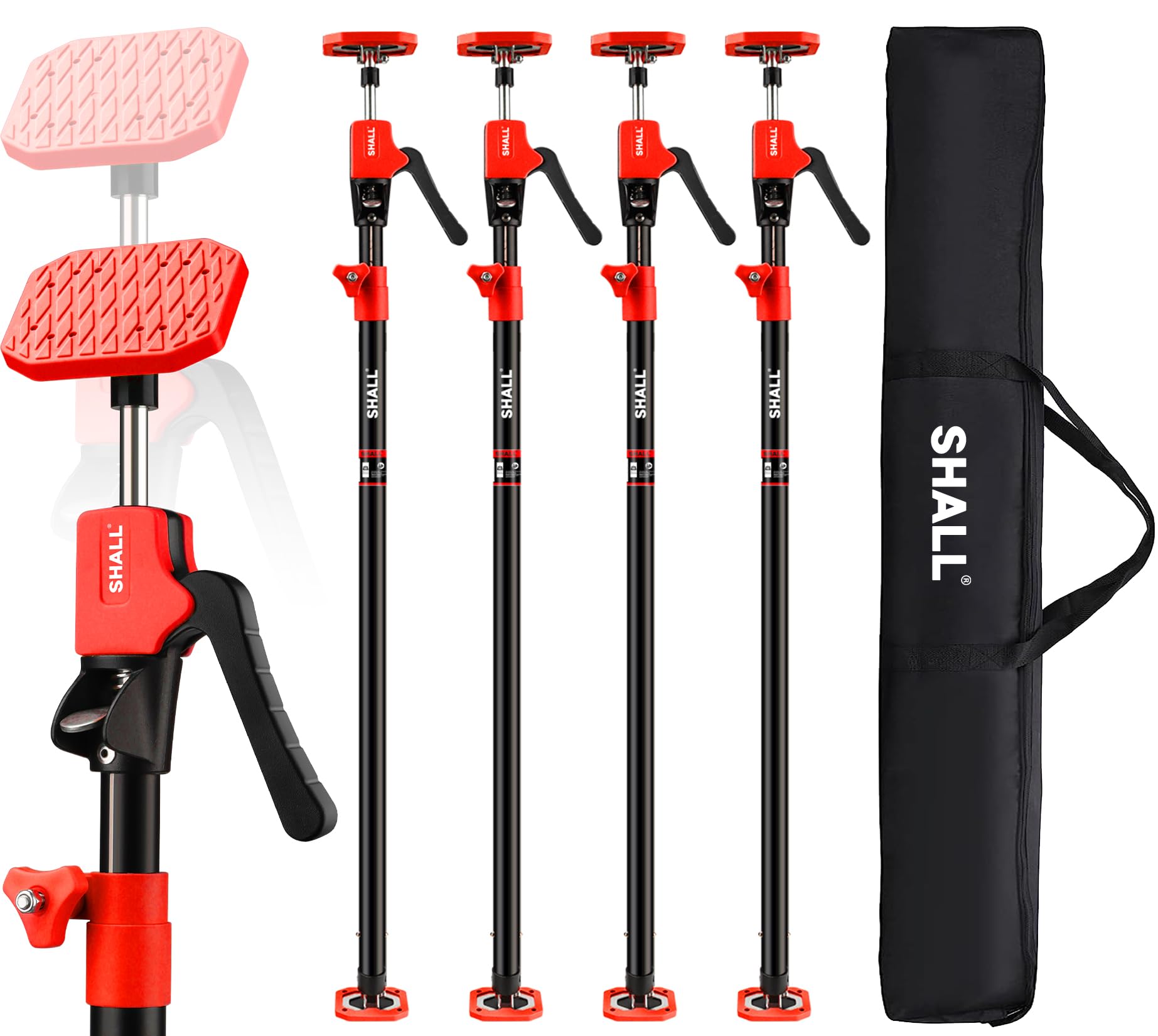 SHALL Cabinet Jack Support Pole 4 Pack