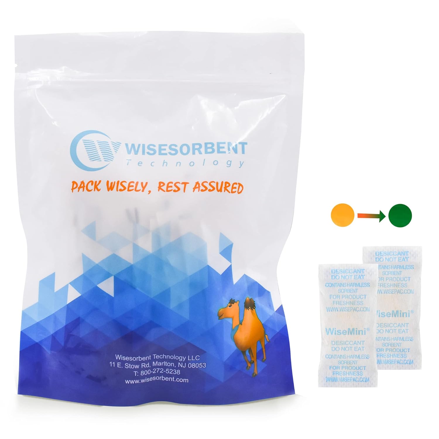 Buy Wisesorb Silica Gel Packs, 0.5 Gram 300 Pack Dessicant Packets for