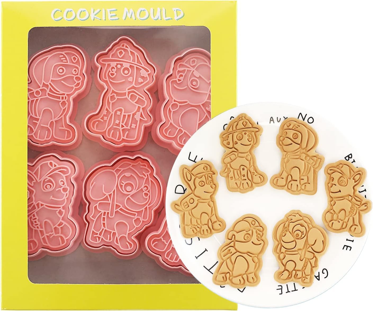 Amazon.co.jp: Sbdsyue(ユェ) For パウパトロール クッキー型 8個