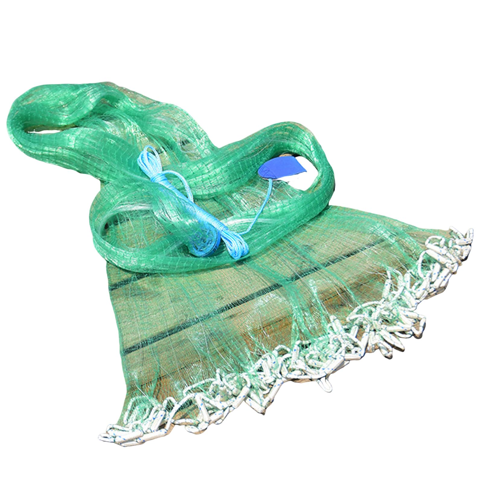 CINGHI LUSSO Easy Throw Cast Net for Fishing - Durable Fish Nets for Fishing with Smooth Casting, Perfect for Catching Fish, 8/9/10/12ft Radius