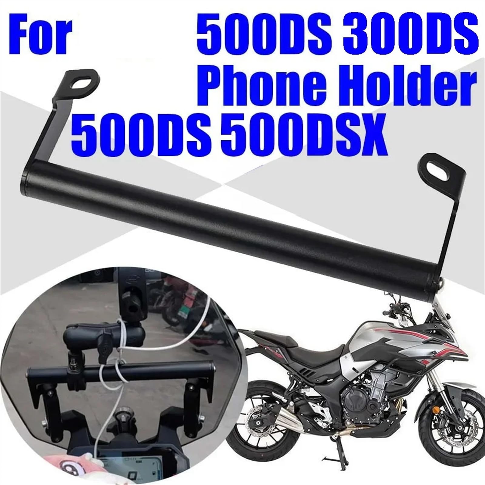 Motorcycle Mobile Phone Holder Stand Support GPS Navigation Bracket Accessories Compatible with VOGE 500DS 500DSX 300DS DSX 500 DSX 300 DS