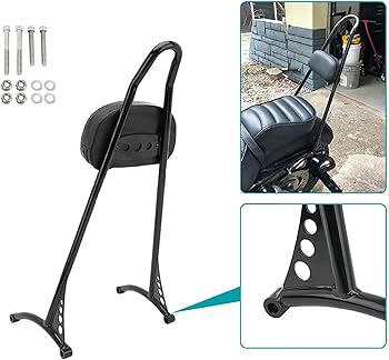 Amazon | Yoothi 互換品 ハーレー 用 バイク バックレスト