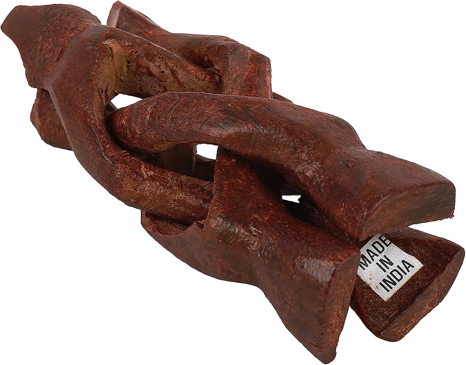 Indian Consigners Cobra Wooden Tripod Stand (Stained (Reddish Brown), 4 Inches) image 5