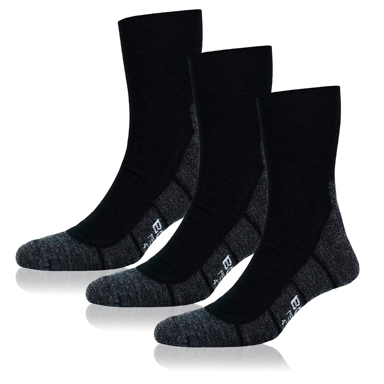 warme Merino Socken medium, Thermosocken für versch. Sportaktivitäten, atmungsaktive Trekkingsocken