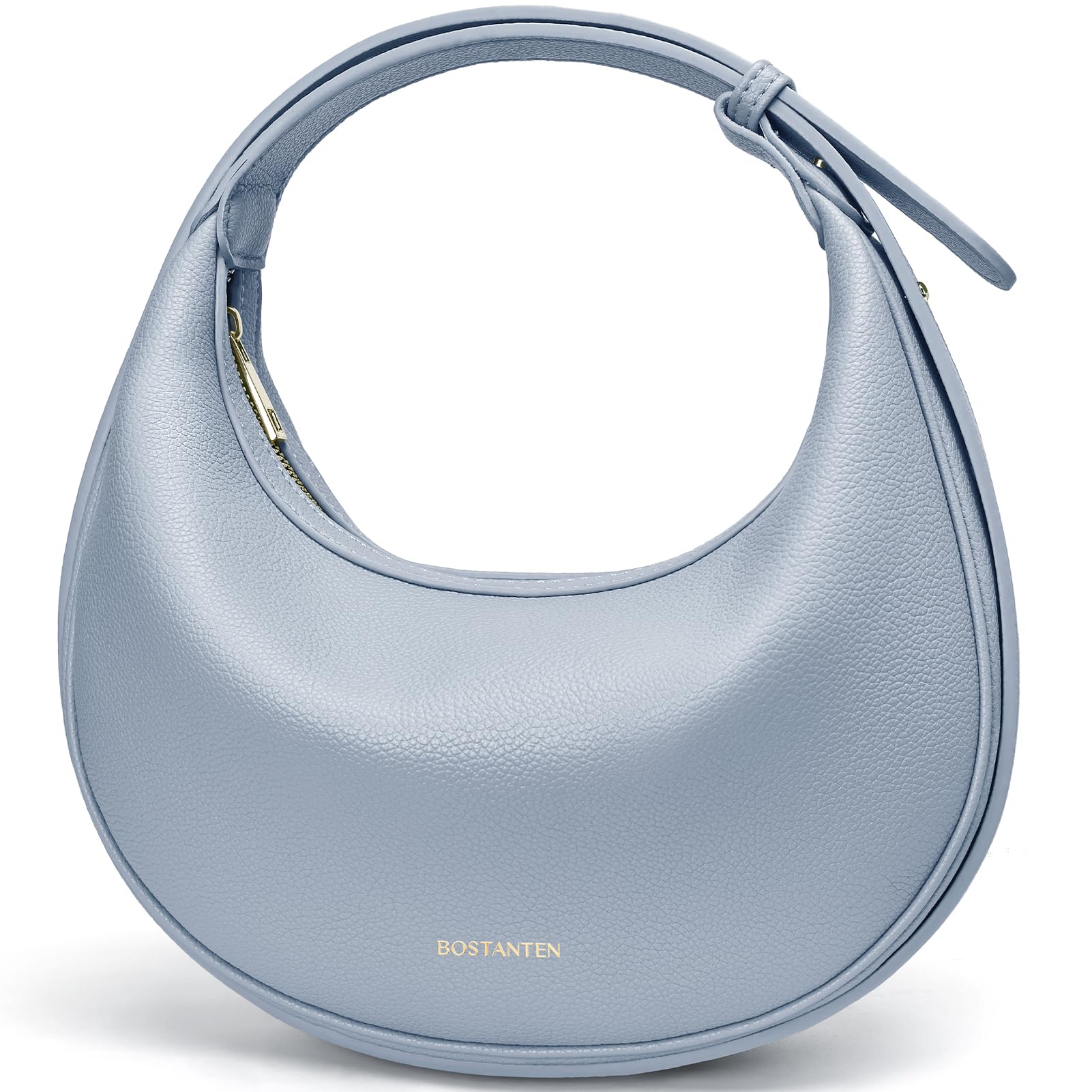 BOSTANTEN Crescent Shoulder Bag Vegan Leather Purses for Women Trendy Crossbody Clutch Hobo Handbag Adjustable Strap