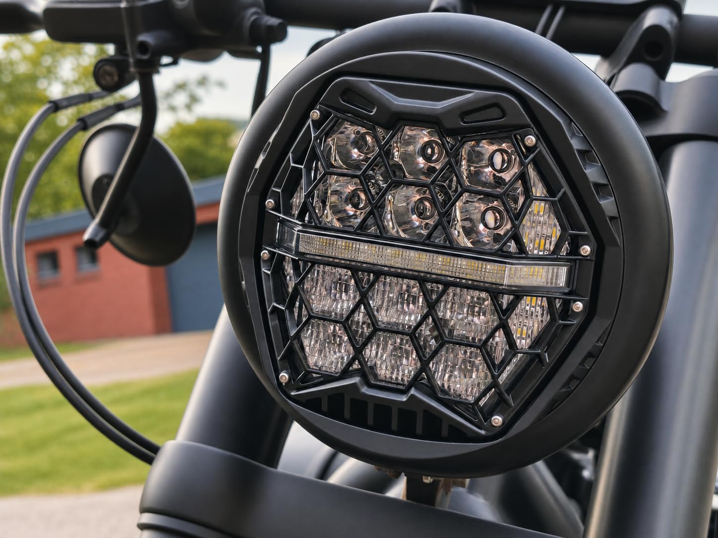 Motorize LED Scheinwerfer 5.75 Zoll kompatibel für Suzuki Boulevard Savage Marauder GN DR-Z