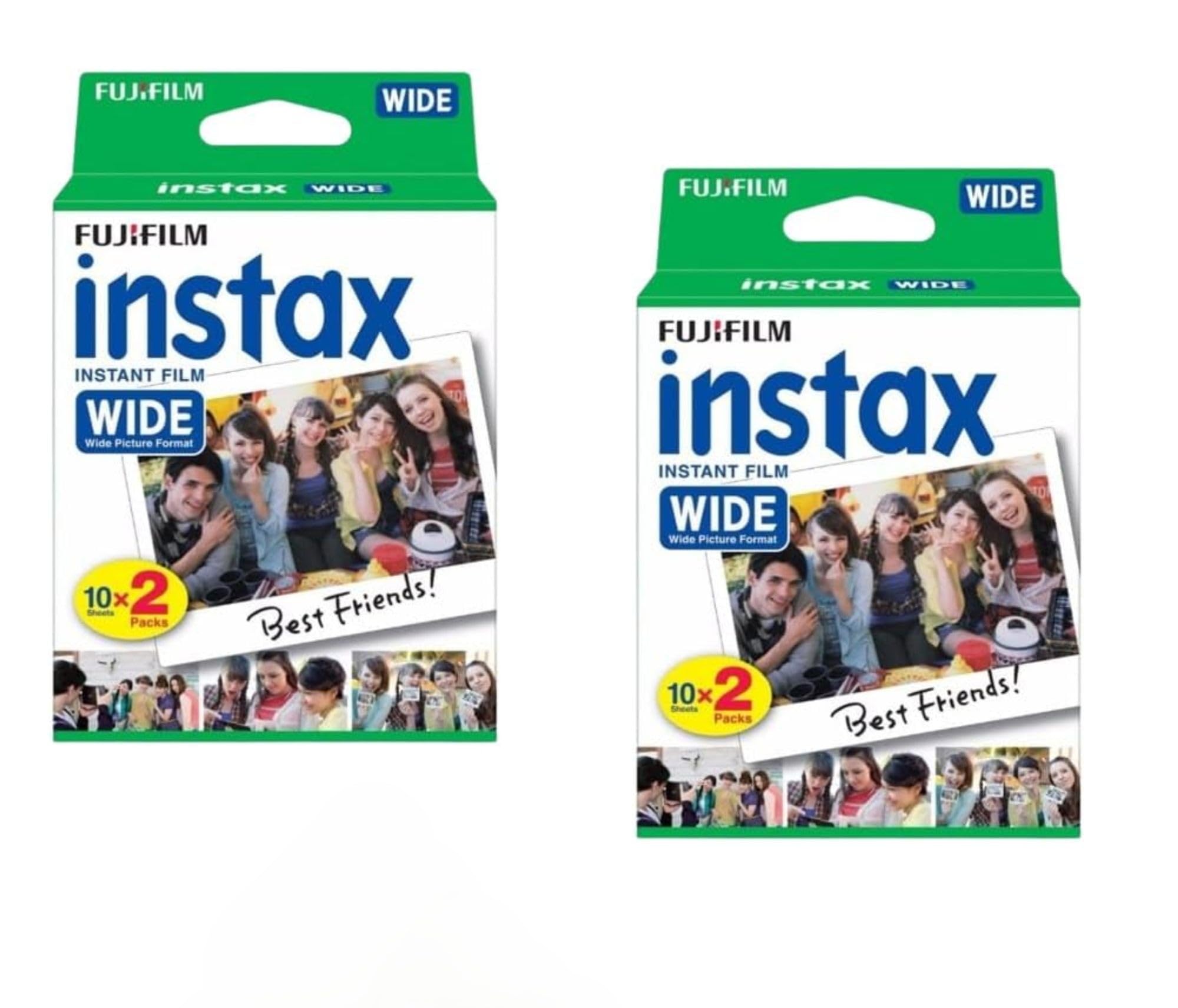 Fujifilm Instax Wide Instant Film Twin Pack - 2 Twin Pack (40 Sheets)