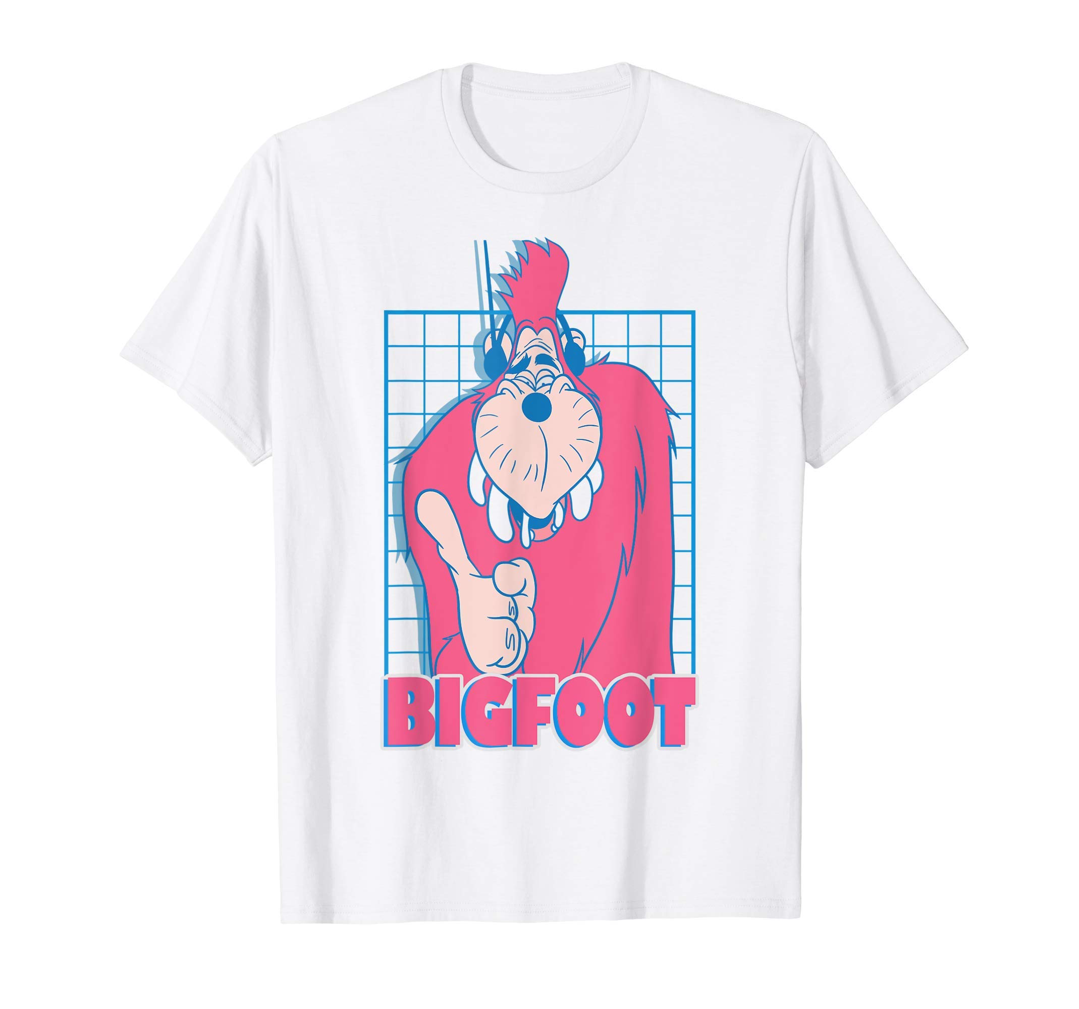 Disney A Goofy Movie Retro Vintage Neon Bigfoot Grid T-ShirtOEKO-TEX STANDARD 100