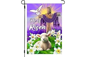 He Is Risen Easter Garden Flag: Outdoor Symbol of Faith and Celebration