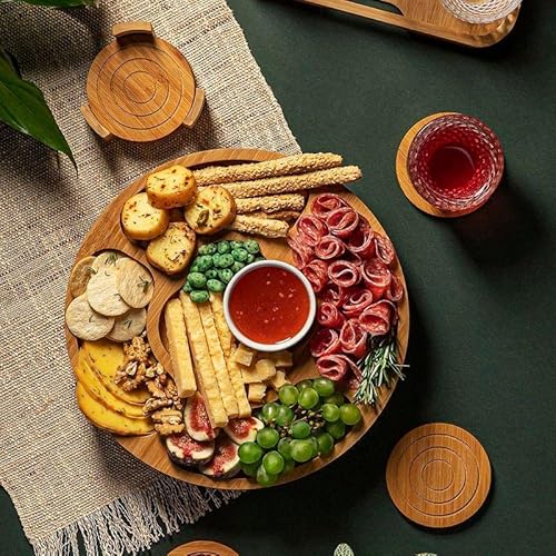 Jogo de Porta-copos Bambus Circle 6 Peças - Home Style