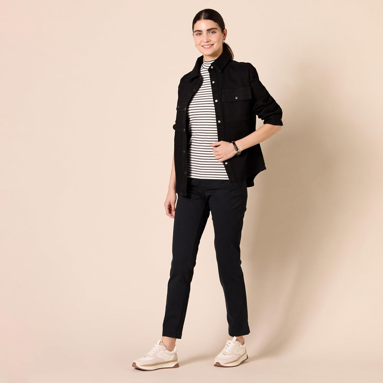 Amazon Essentials Women's Mock-Neck Slim-Fit Rib-Knit Sleeveless Top, Pack of 2 - Image 5