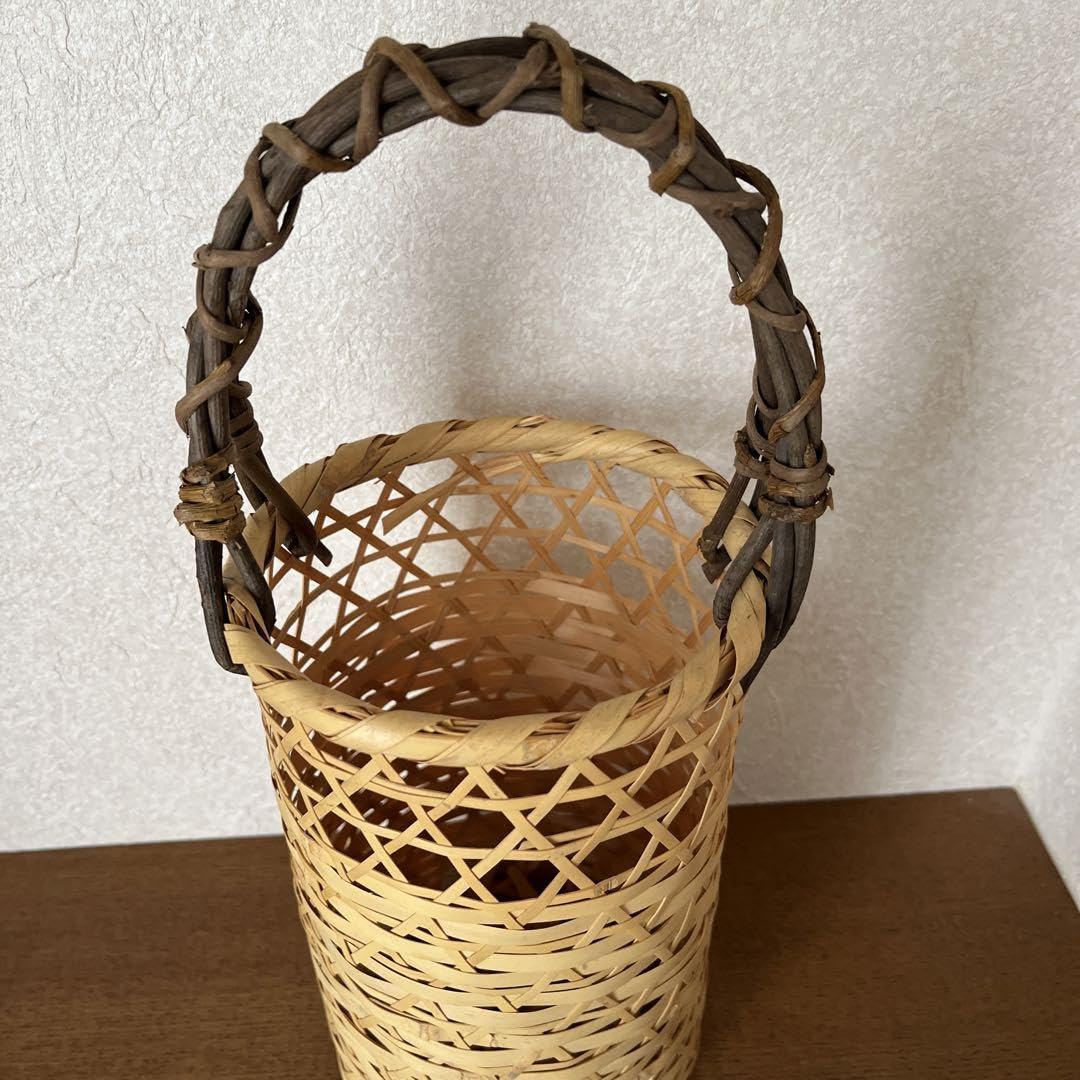 Amazon.co.jp: 茶道具 竹籠花入竹篭花入 置用 有馬籠 : おもちゃ