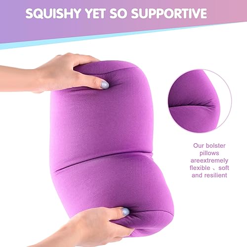 Miniatura 4 de 4 almohadas cilíndricas de microperlas para el cuello, almohada cilíndrica de tubo suave y blando, para dormir, sofá, cama, hogar, viajes, cabeza,