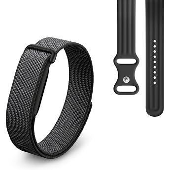Google Fitbit Air   Aktivit tstracker ohne Display mit Fitness-Tracking Herzfrequenzmessung   mit iOS und Android kompatibel   Obsidian + Sportarmband f r das Fitbit Air   Obsidian L