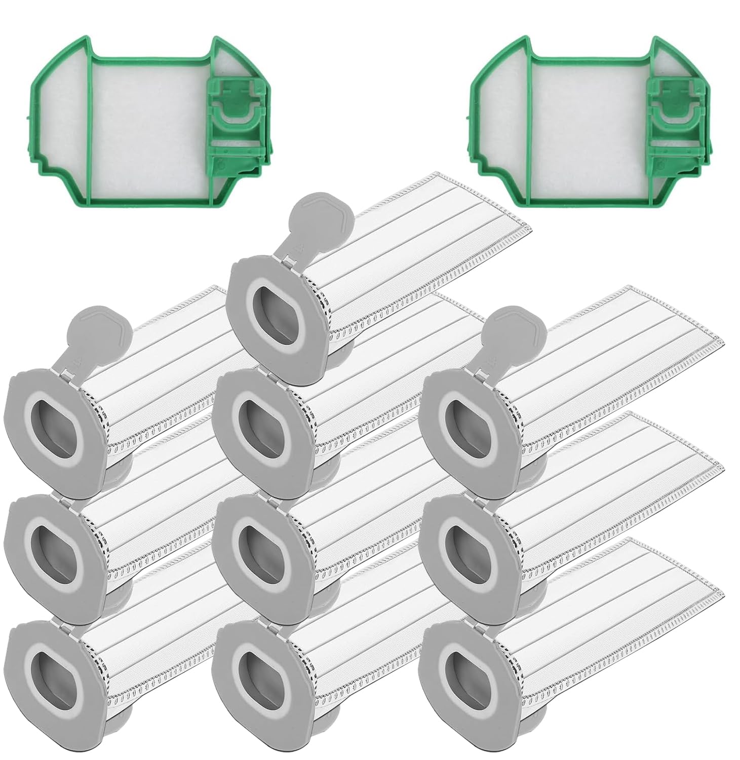 KYYGKY 10er-Pack FP7 Staubsaugerbeutel – Kompatibel Mit Vorwerk Kobold VK7 & FP7, Inkl. 4 Motorschutzfilter + Bürste – 4-lagige Filtertüten Für Hygienische Reinigung