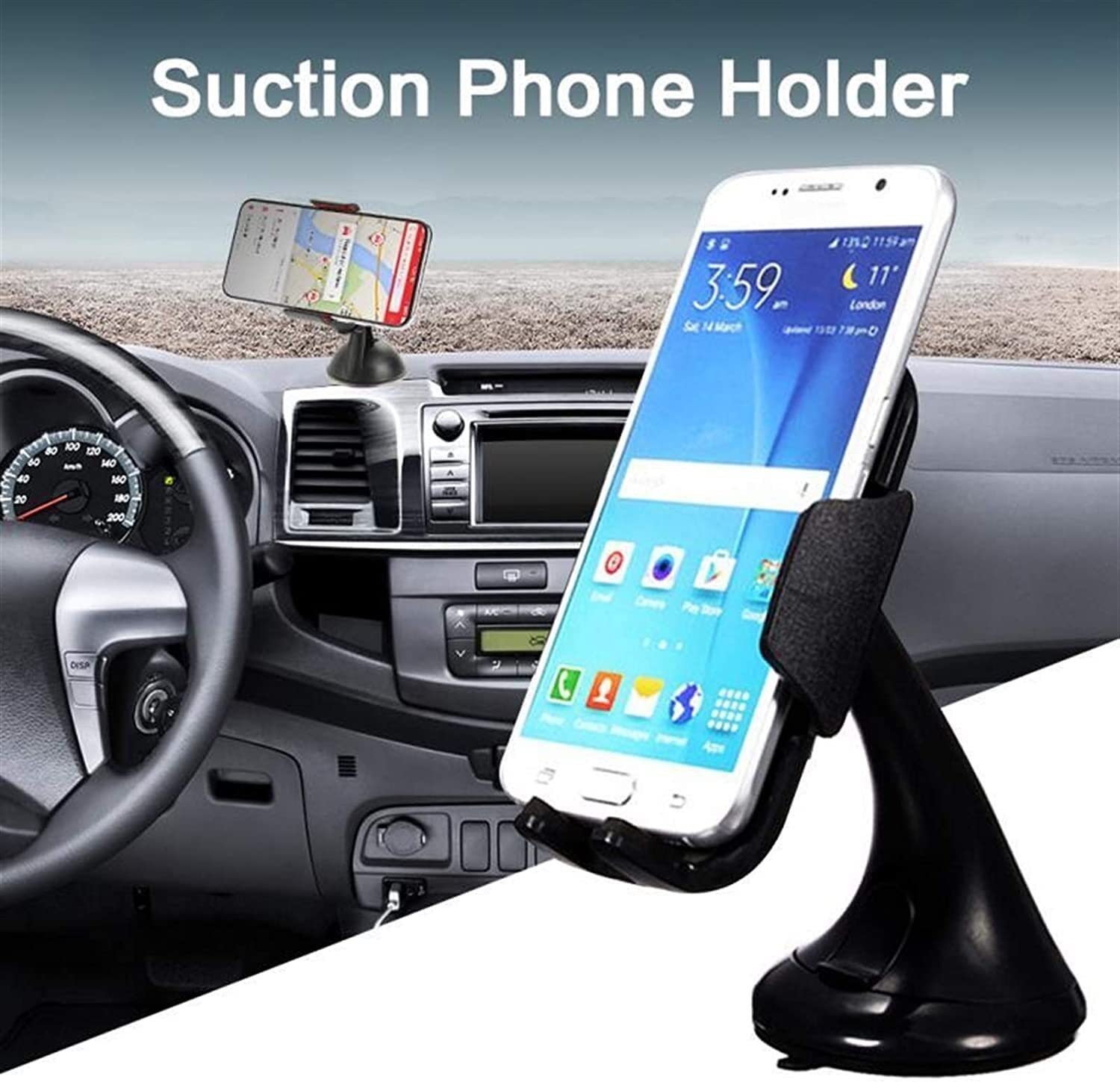 Samochodowy Uchwyt na Telefon Uniwersalna samochodowa adsorpcja przedniej szyby Telefon komórkowy GPS Samochodowy uchwyt na przyssawkę Przenośna nawigacja samochodowa Uchwyt na Telefon do Samochodu