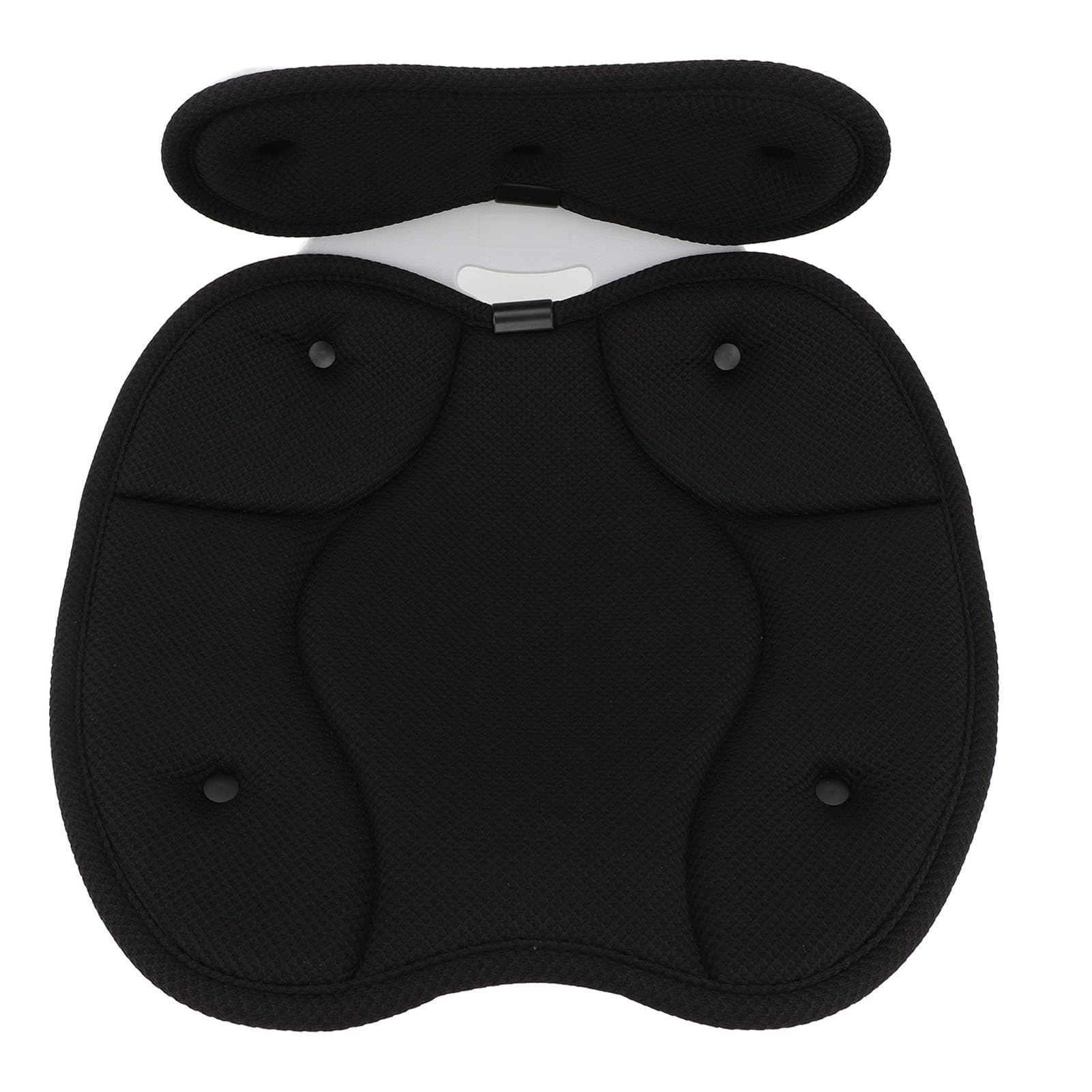 Correcteur de Posture Coussin de Chaise de Support Lombaire, Chaise Respirante Assise Posture Correction du Soutien Lombaire pour la Maison (Black)