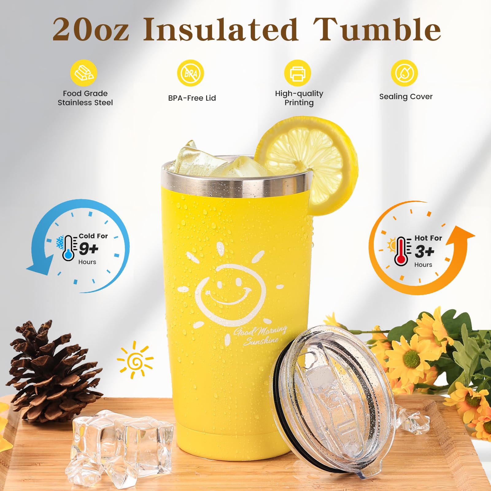 Sunshine Cestas de Regalo para Mujeres Hermanas Set de 7 Piezas Cuidado Personal Amistad