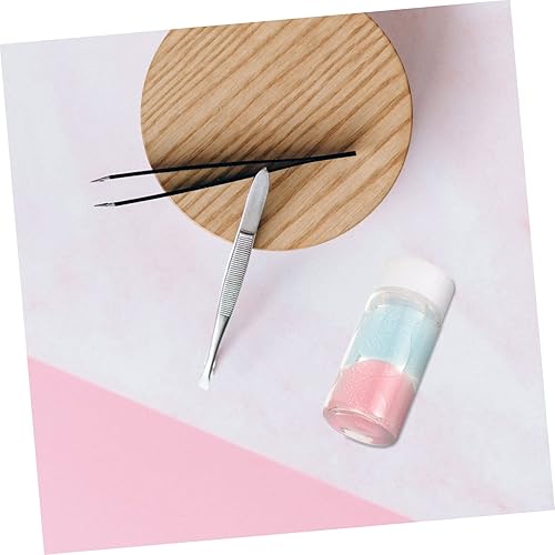 Miniatura 4 de FOMIYES 3pcs Pinzas Limpiador de Pestañas Pinzas Limpiador de Pinzas Herramienta de Limpieza de Hojas Limpiador de Párpados Espuma Buenas Moléculas