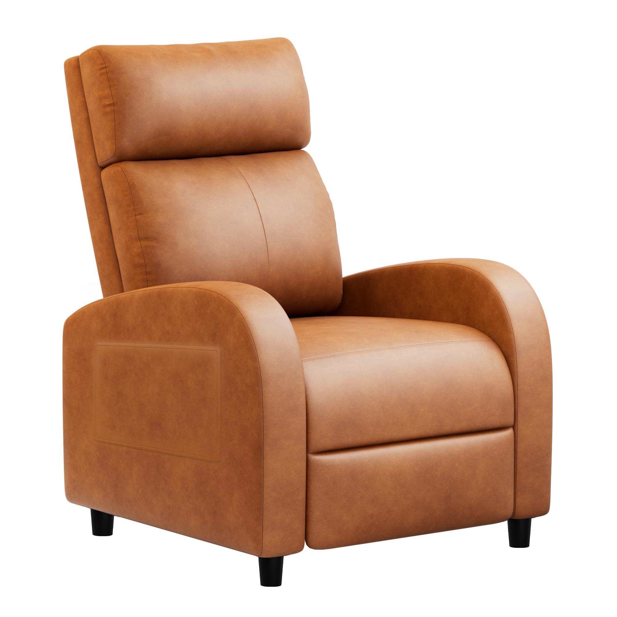 JUMMICO Recliner Chair Adjustable Home Theater Single Recliner Sofa Furniture with Thick Seat Cushion and Backrest Modern Living Room Recliners (