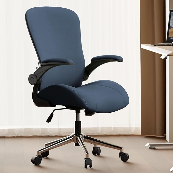 Silla de Oficina Ergonómica con Soporte Lumbar Ajustable y A