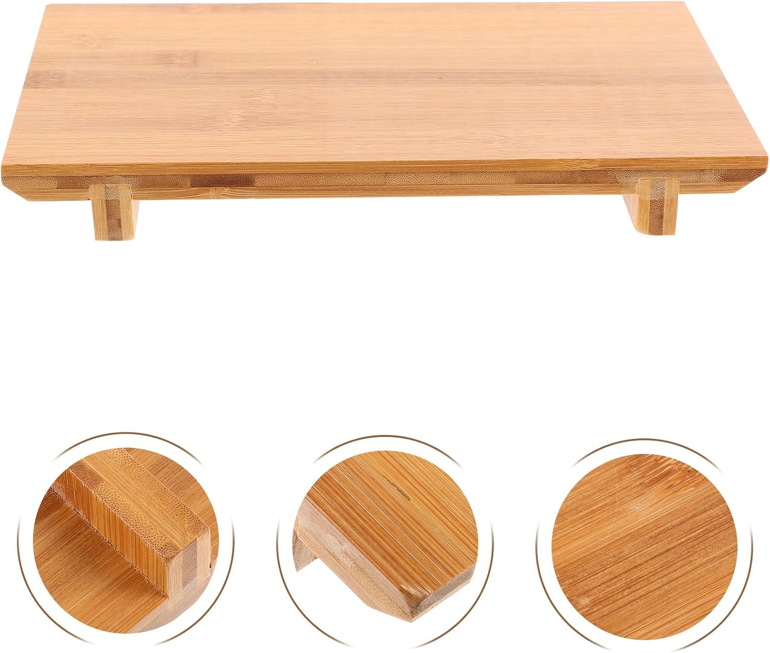 Japanese Style Bamboo Sushi Tray for Sashimi and Sushi Serving Plate
