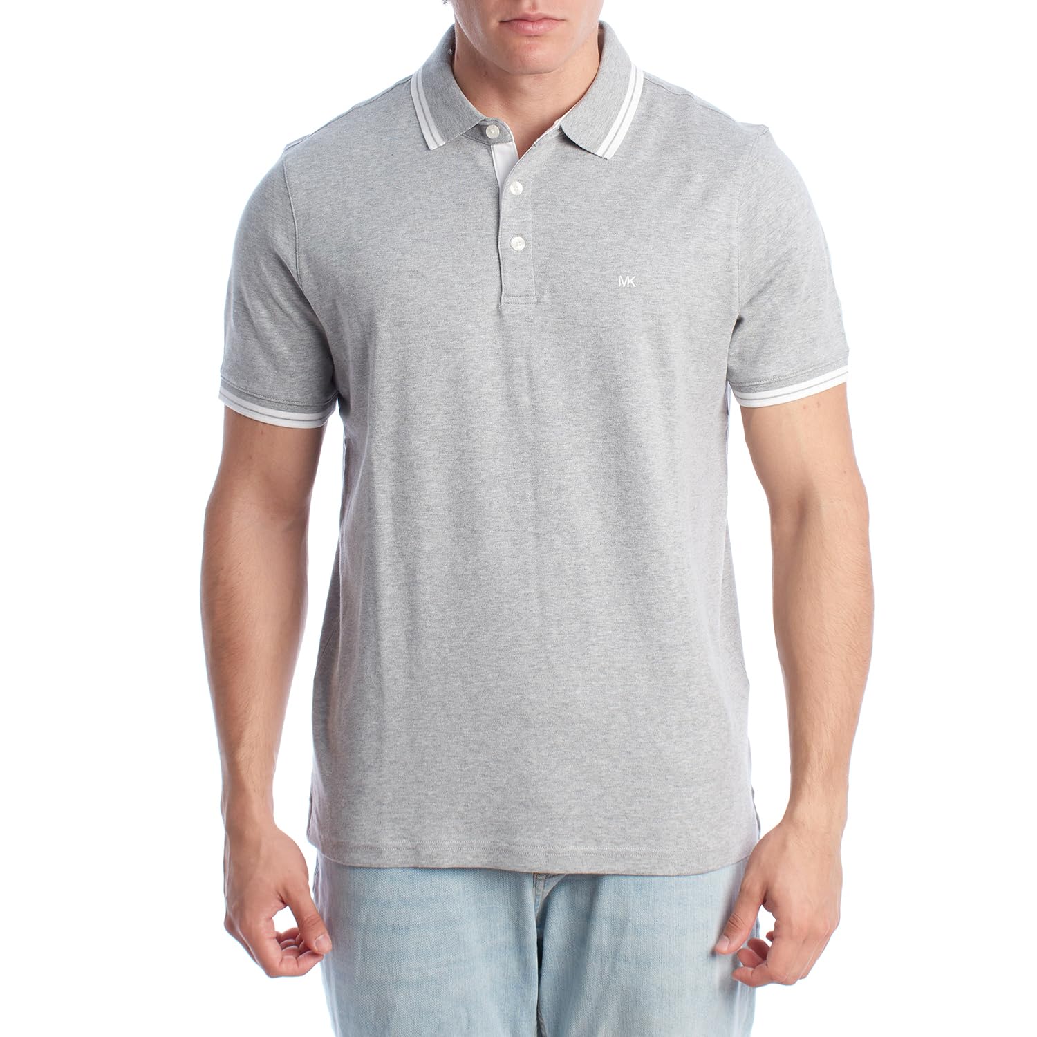 Michael Kors Men's Gray Polo Shirts, M, Polo Shirts