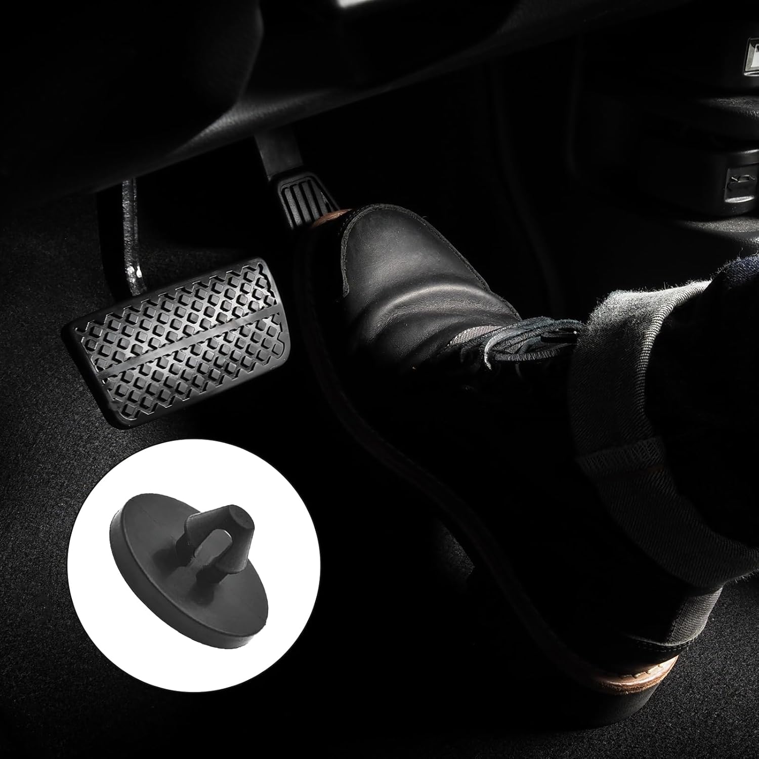 12PCS Brake Switch Stopper, Car Brake Light Switch Pad, Replacement OEM #90541-06036, Automotive Clutch Pedal Stop Pads for Most Cars Trucks SUVs