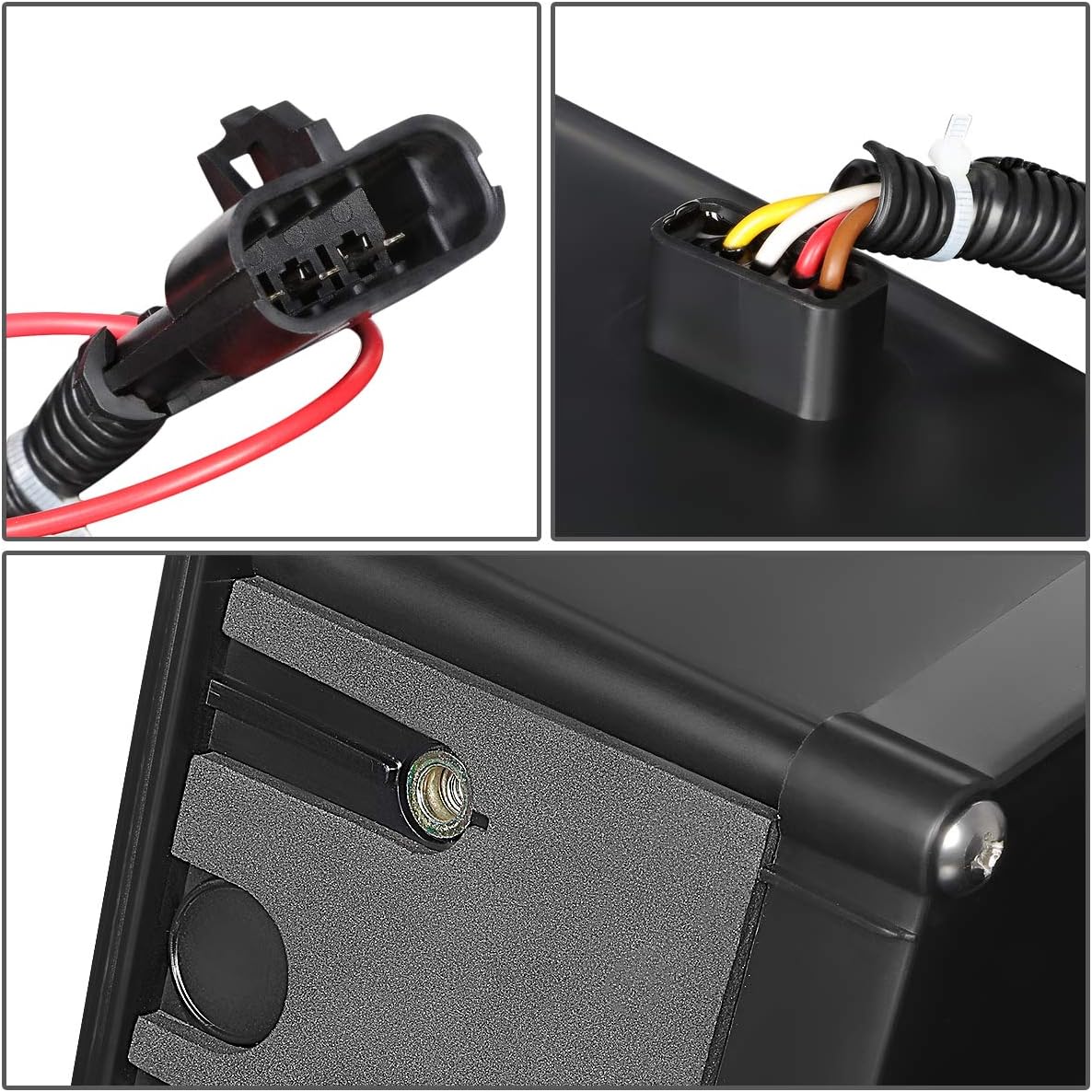 Auto Dynasty Full Dual LED Halo Rings DRL Projector Front Bumper Driving Fog Light Lamps Compatible with 2004-2018 Volvo VN VNL 300 400 430 630 740 760 860, Driver and Passenger Side, Chrome Housing