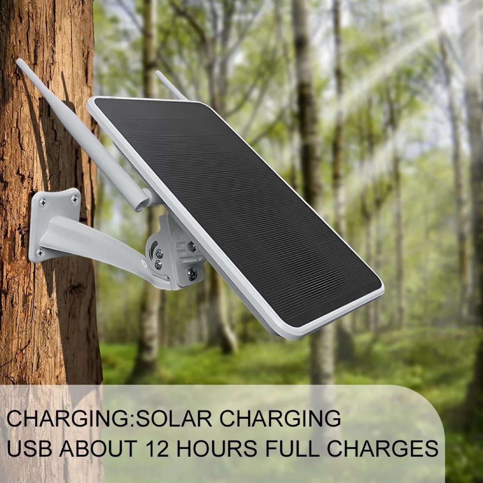 6W Solar Angetrieben 4G LTE -Modemrouter, Outdoor WiFi Extender Signal Booster, Long Endurance IP66 Water Proof 4G WiFi Solar Router Repeater für Kamera (Europäische Version
