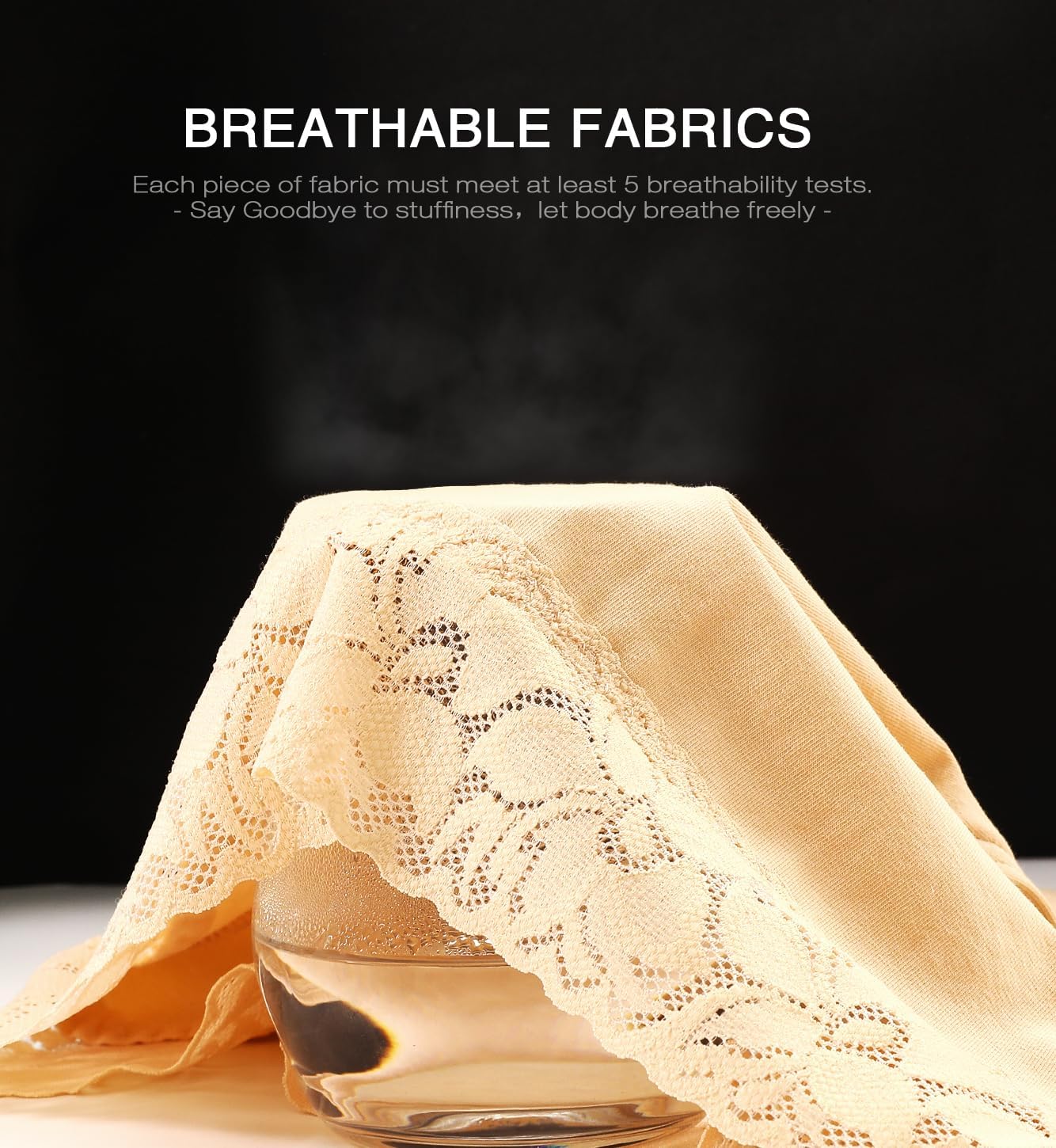 Altheanray Womens Underwear Cotton Panties for Women Bikini Underwear Soft Hipster Lace Breathable Ladies Briefs 5 Pack - Image 5