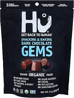 HU KITCHEN Organic Dark Chocolate Gems, 9 OZ