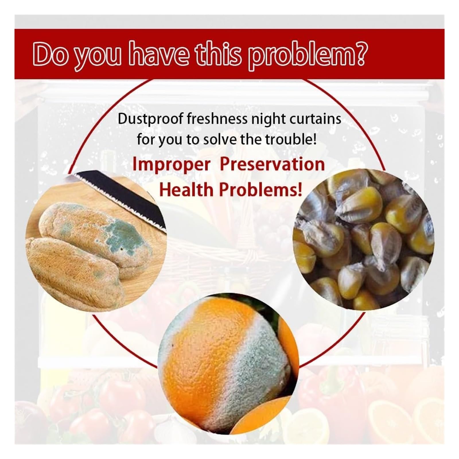 Tenda avvolgibile per conservazione degli alimenti, armadio fresco, persiane trasparenti, tenda in plastica per supermercato, visualizzazione di verdure, avvolgimento (W100 x 130 cm)