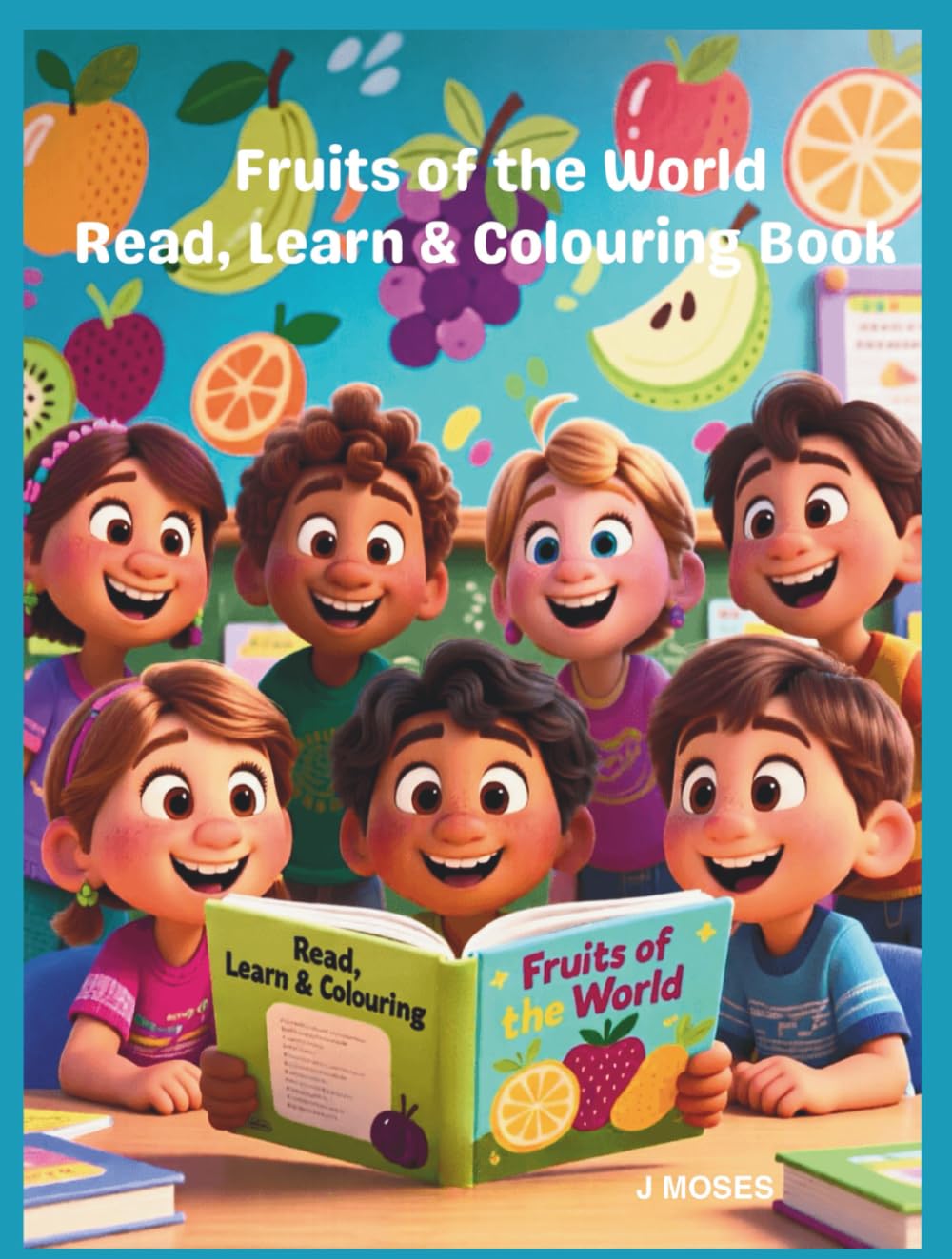 Fruits of the World: Read, Learn & Colouring Book