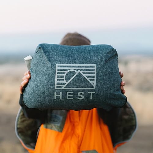 Vista 4 de HEST Almohada de camping - Resistente a la temperatura, espuma viscoelástica, almohada de viaje plegable