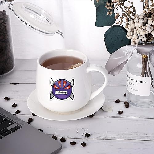 Miniatura 5 de 50 calcomanías geométricas de juego para botellas de agua, divertido juego impermeable, calcomanías de vinilo para niños, adolescentes, laptop,