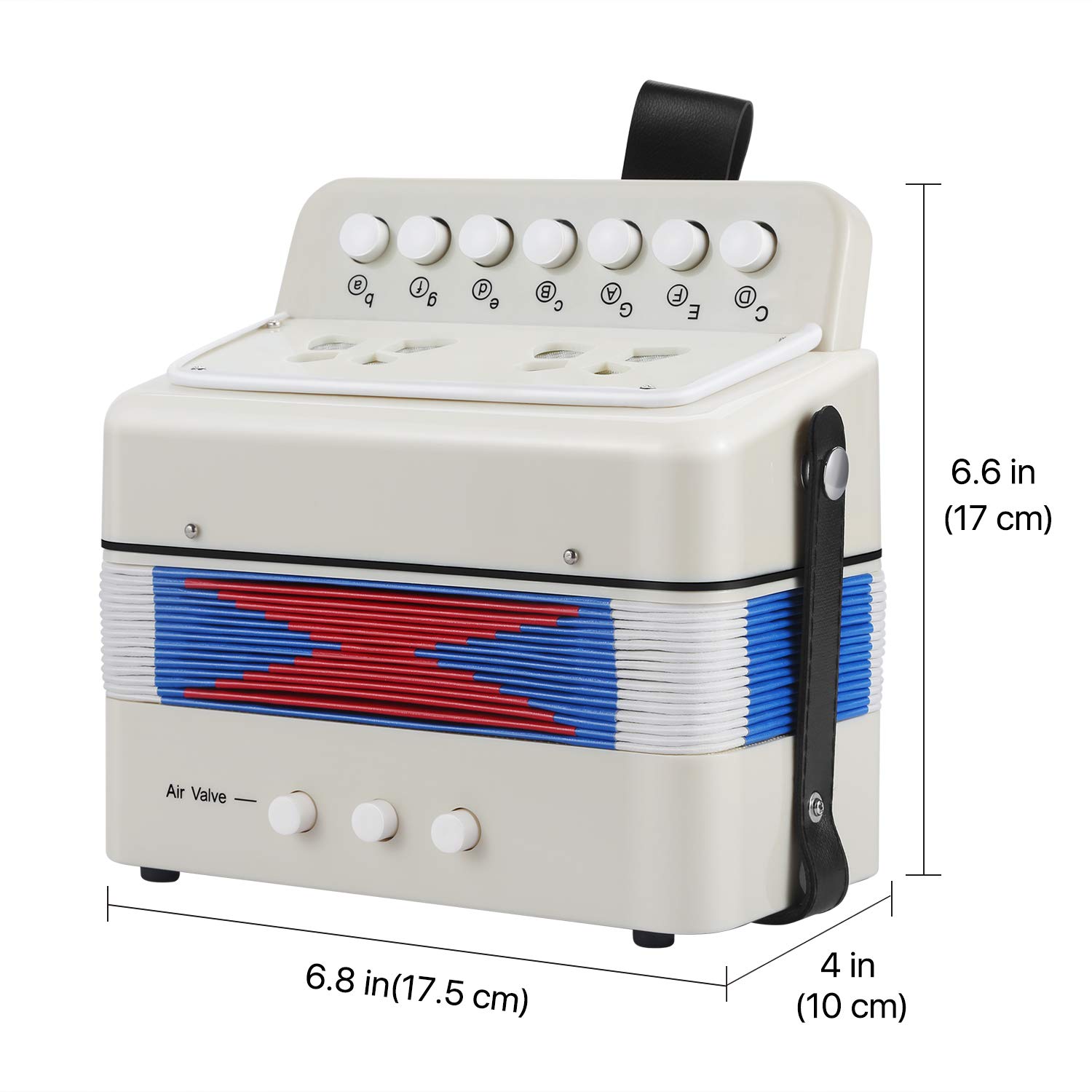 Amazon | Flexzion キッズ10キーアコーディオンインストゥルメント、3