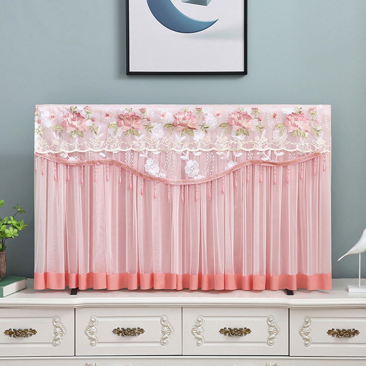 TV Cover 32-80 Inch Waterproof and Weatherproof TV Covers Outdoor TV Enclosure Smart Shield TV Screen Protector for Outside TV Cover for Moving TV Display Protectors(Size:75in(172x104cm),Color:A)