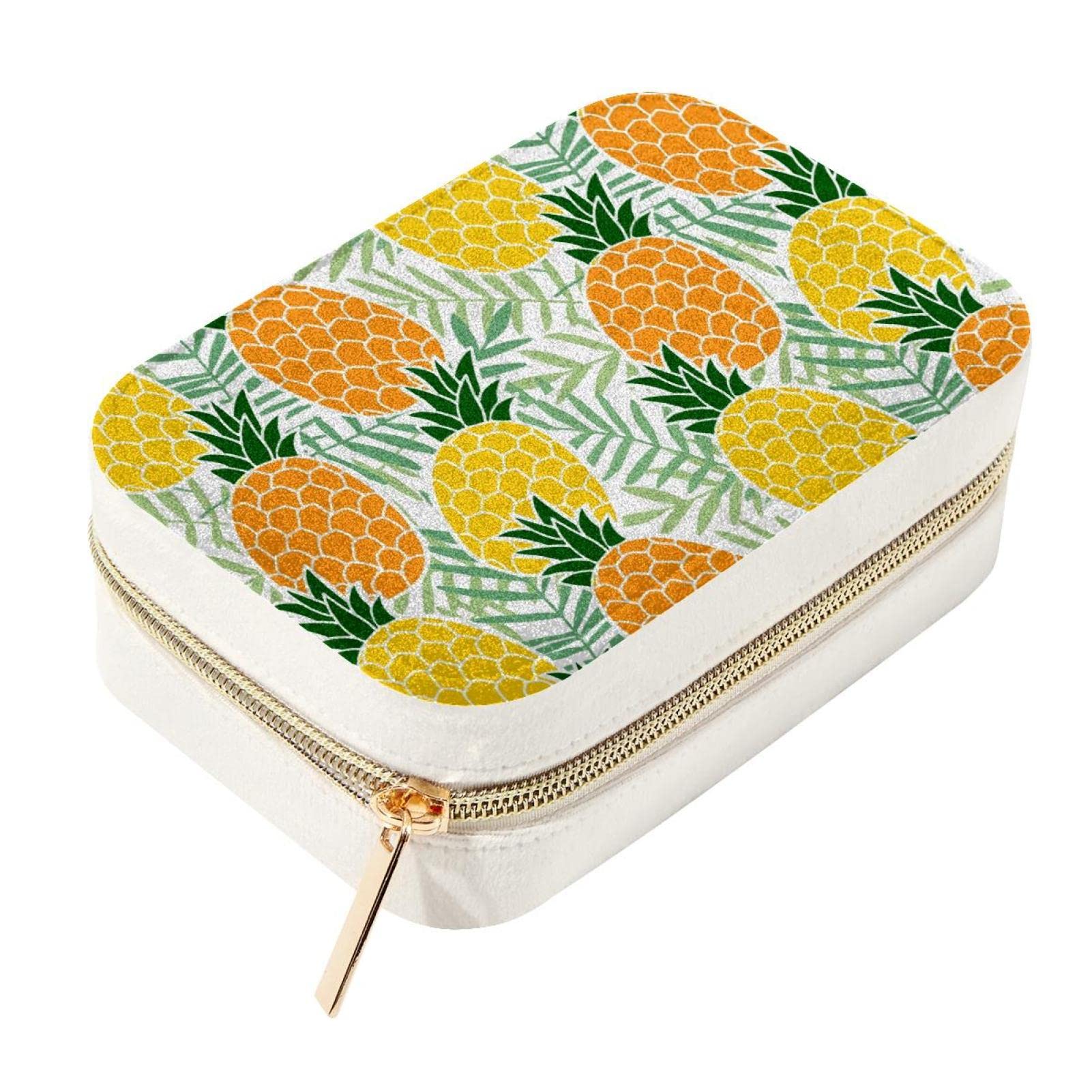 Mini boîte à bijoux ananas pour partir en week-end l'esprit léger