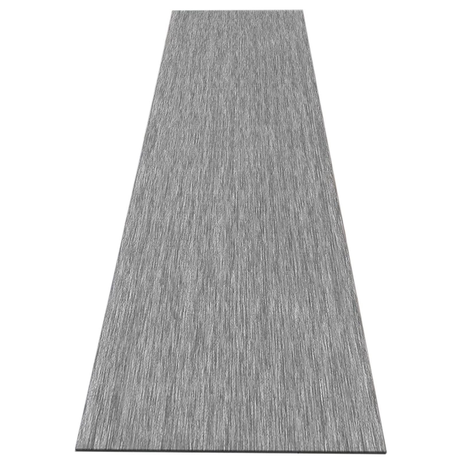 Alfombra salon lavable dormitorio gris antideslizante de 60x150 y 80x300cm