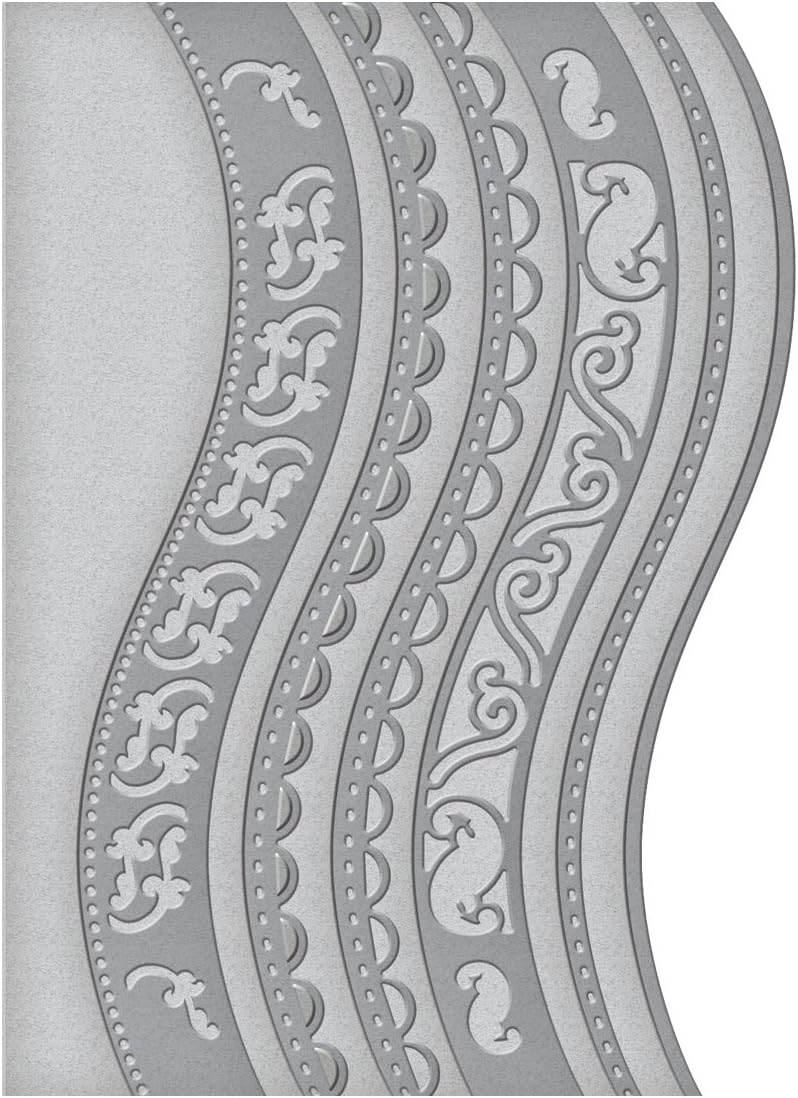 Spellbinders Borderabilities Card Creator Dies, A2 Curved Borders 1